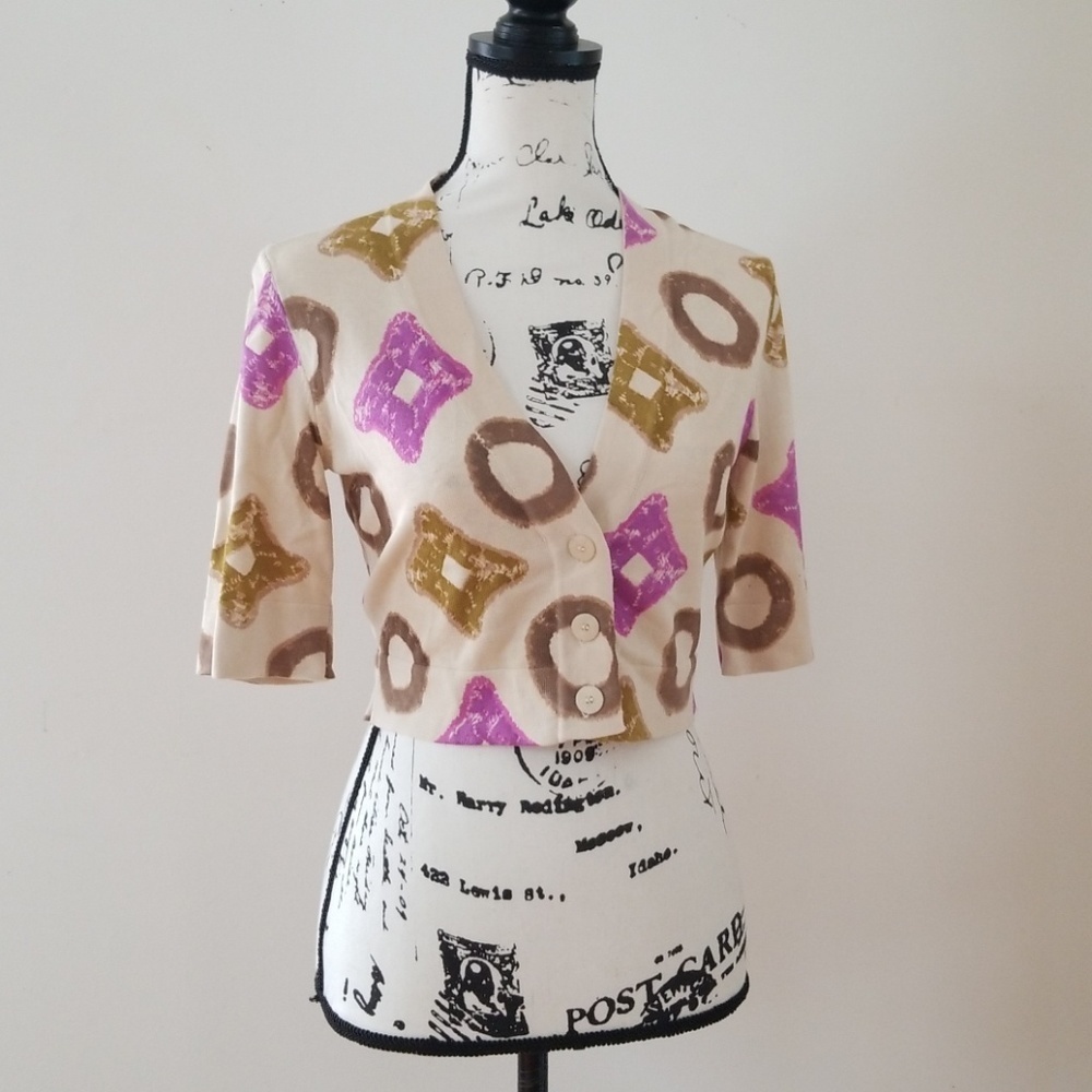 Nine West Dress Knit Crop Top/Cardigan